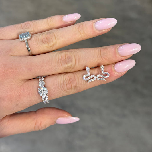 Orecchini Snake Zirconi