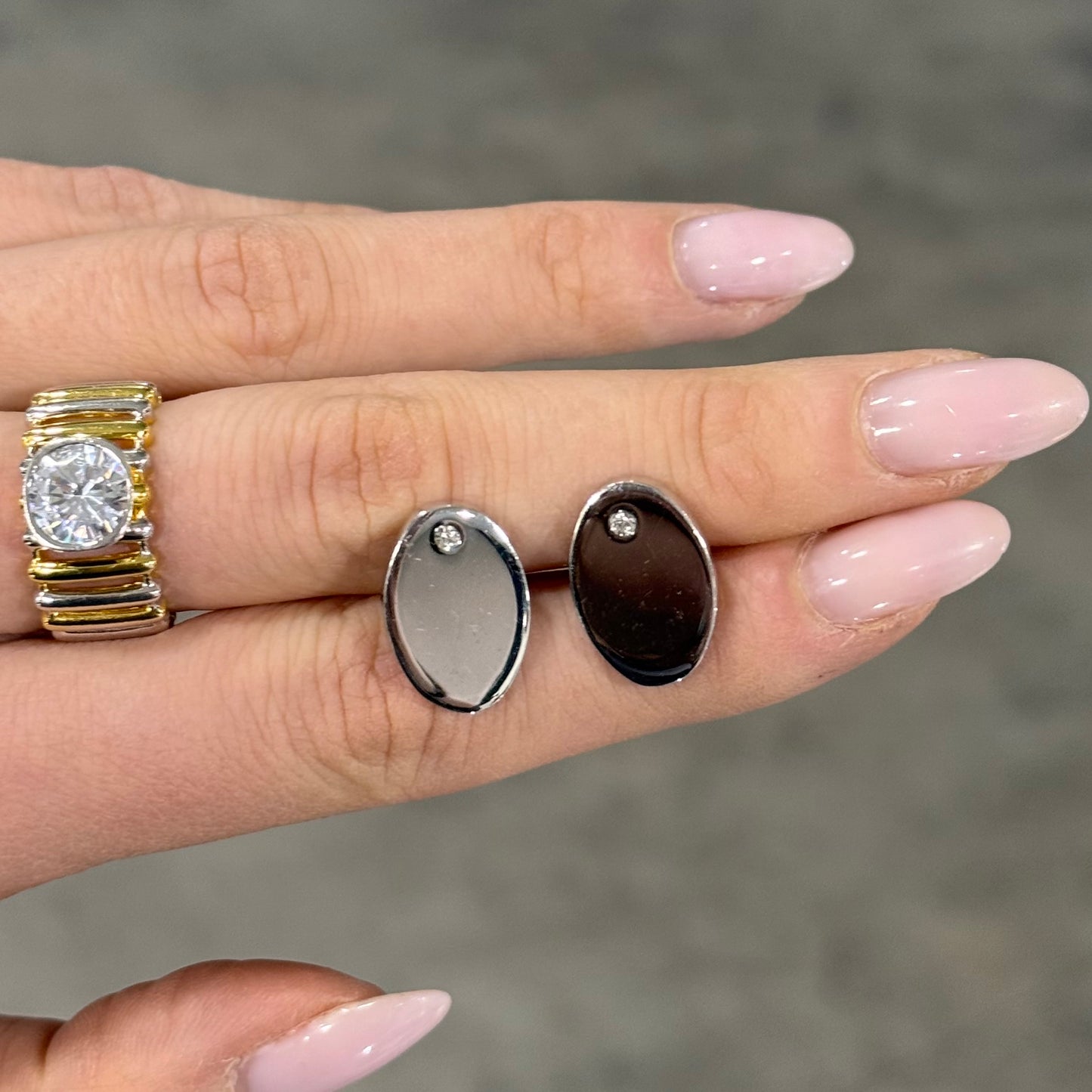 GEMELLI OVALI ZIRCONE personalizzabili