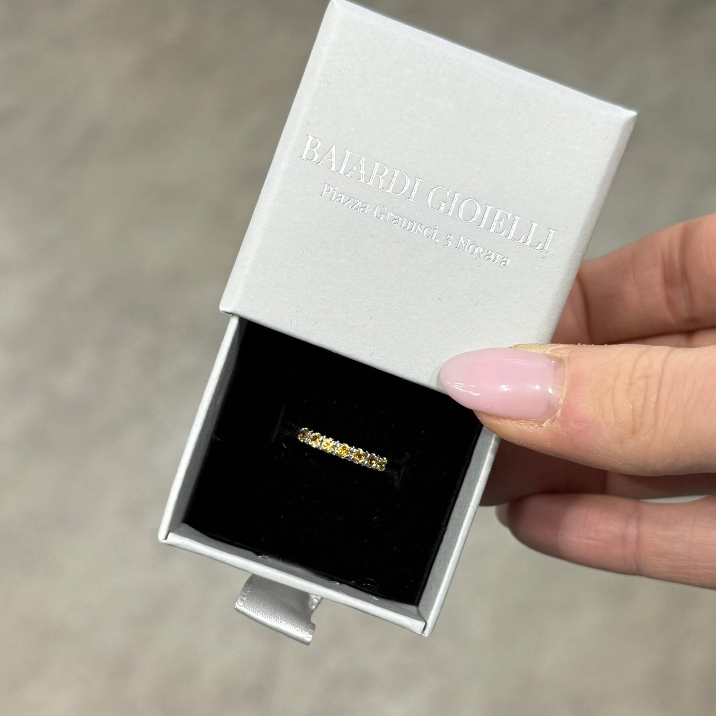 ANELLO BLING COLOUR - Zaffiri yellow